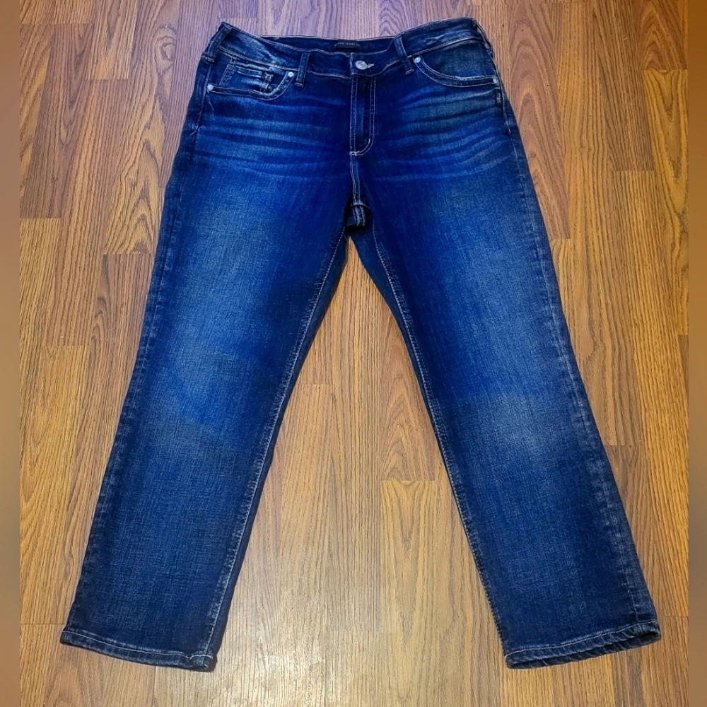 Silver jeans Avery Capri Women's Blue Denim W33/L25 A25